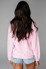 Load image into Gallery viewer, Lavish Slumbers Talk Flirty To Me Pink Graphic Sweatshirt
