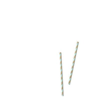 Load image into Gallery viewer, Lavish Slumbers X Coterie Mint And Gold Paper Straws - 25 Pack