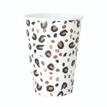 Load image into Gallery viewer, Lavish Slumbers Leopard and Gold 12oz Cups - 8 Pack