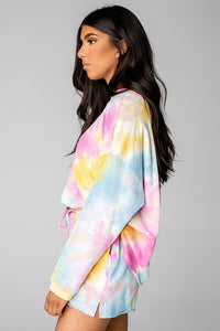 Lavish Slumbers Rainbow Summer Vibes Pajama Set